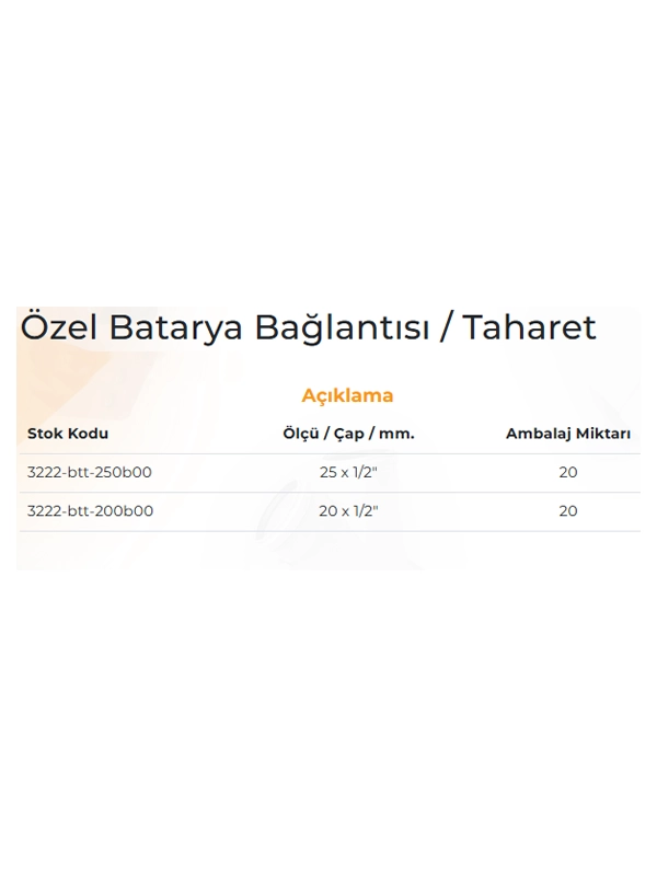 Kalde Taharet Batarya Bağlantısı PPRC