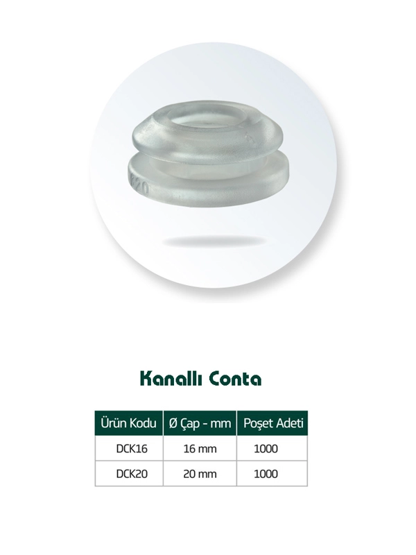 Kondrip Kanallı Conta Damlama Sulama Sızdırmazlık Contası